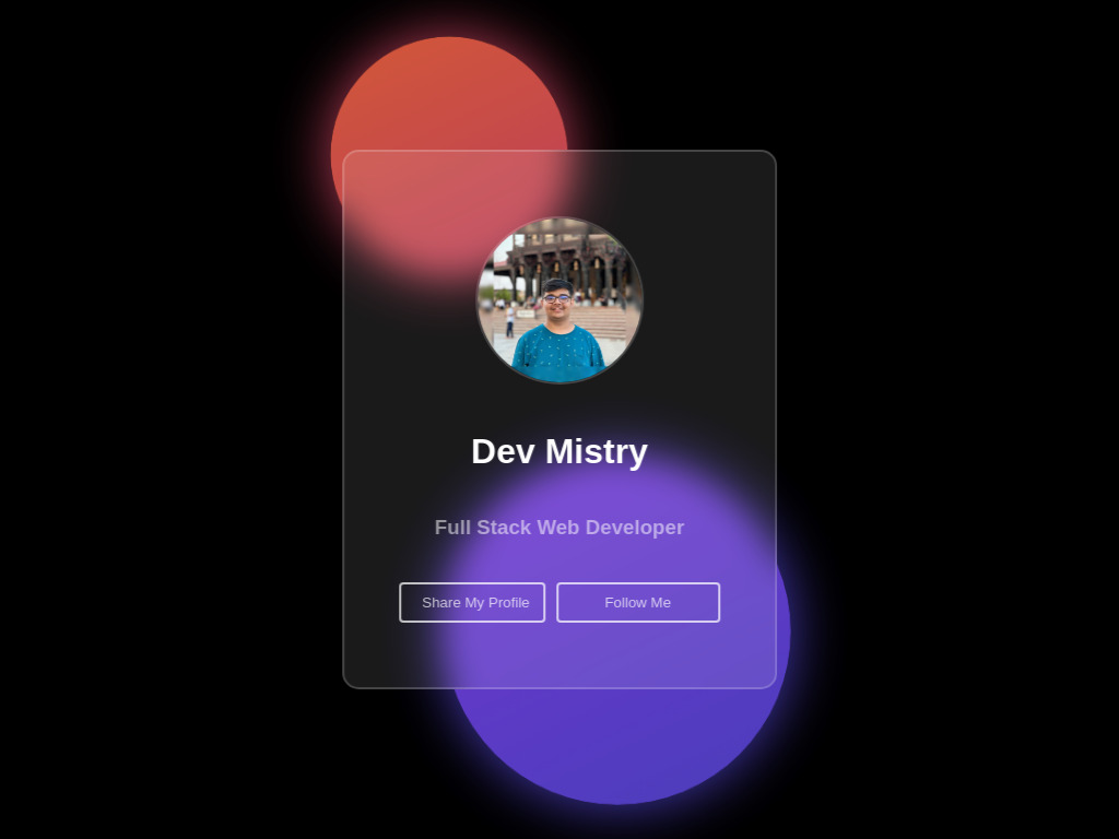 Profile Share Modal Preview