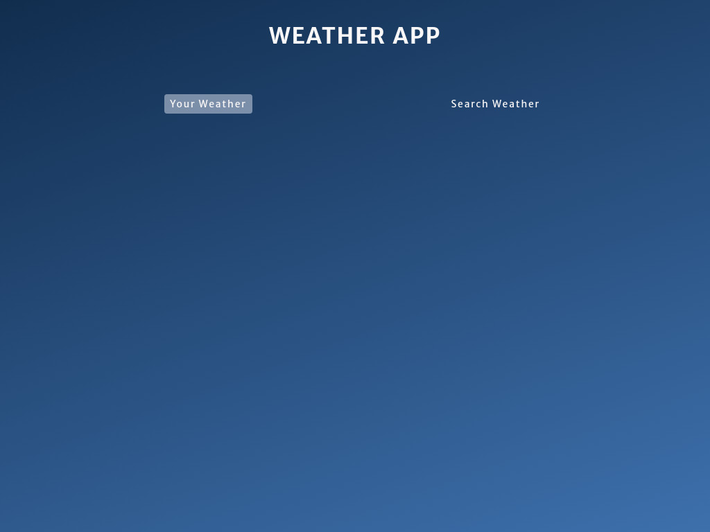 Weather App Preview